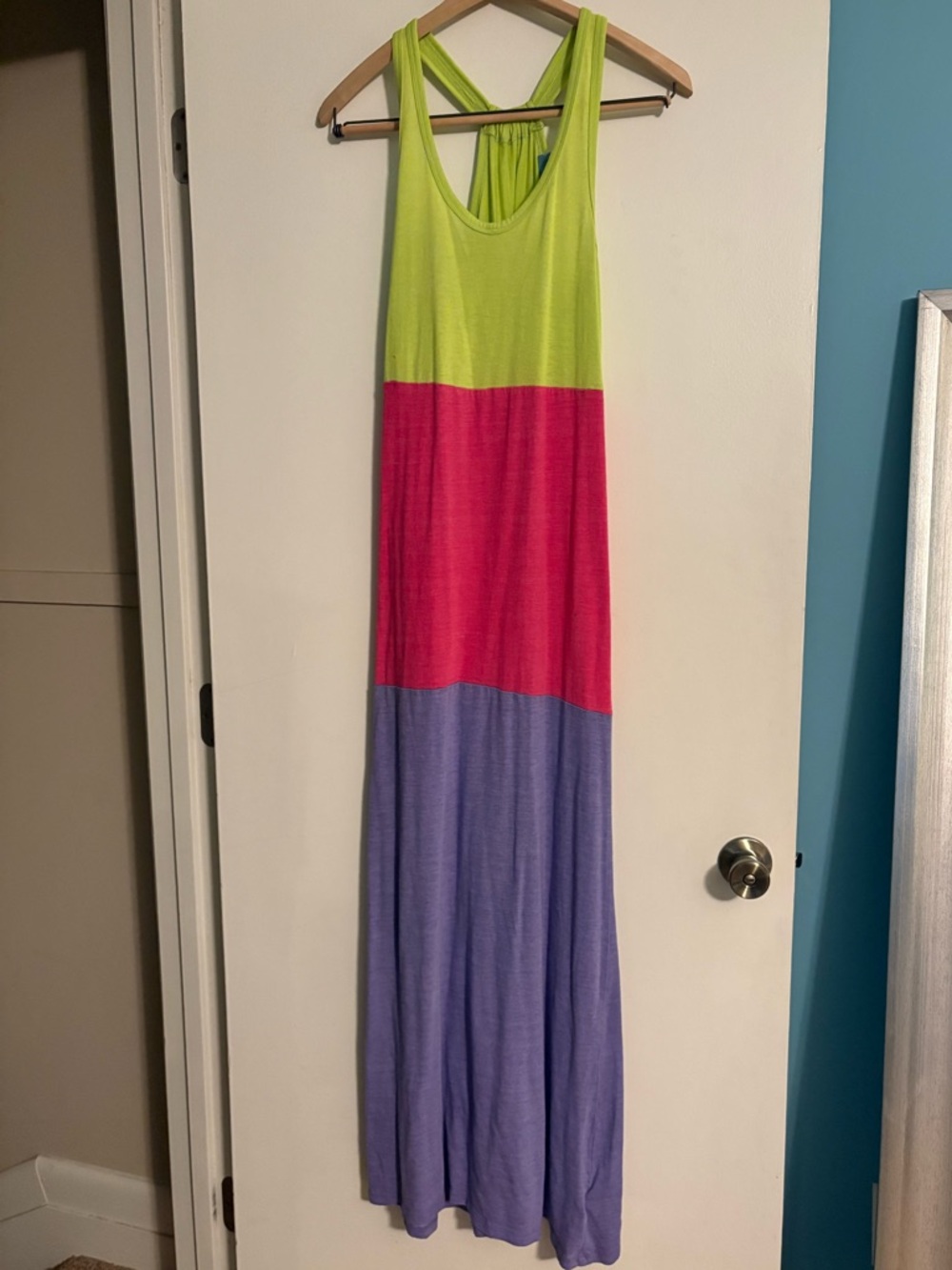 C&C California Neon Lime & Sky Blue Label Tank